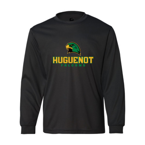 Huguenot Falcons - Ladies LS Performance Tee