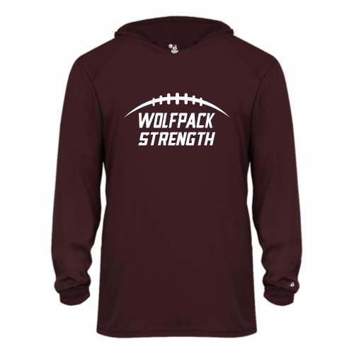 Lincoln HS - Youth LS Performance Tee with Hood