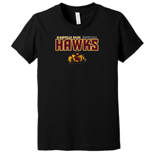 Load image into Gallery viewer, Blackville Hilda Football - Canvas Adult Short Sleeve Cotton Tee
