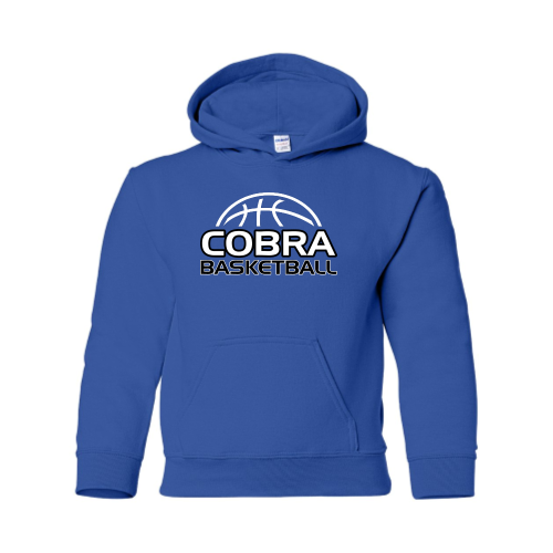 Creekside Cobra Basketball Royal - Youth Pullover Hood Sweatshirt