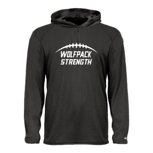 Lincoln HS - Adult LS Performance Tee with Hood