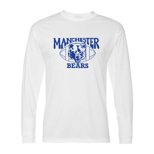 Load image into Gallery viewer, Manchester Bears Football -  Adult LS Performance Tee
