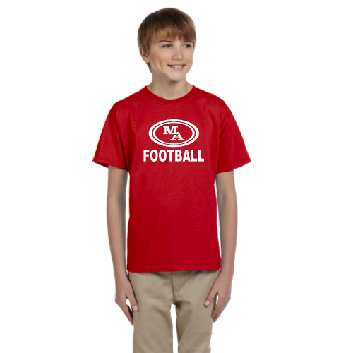 Load image into Gallery viewer, MA Football -  Youth Short Sleeve Cotton Tee
