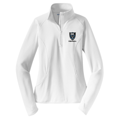 Bishop Kearney HS - White Ladies Sport Wicking 1-4 Zip Pullover