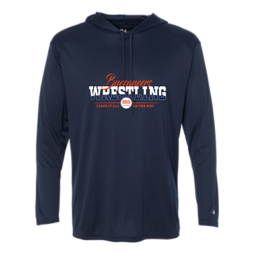 Load image into Gallery viewer, Beech High School Wrestling - Adult LS Performance Tee with Hood
