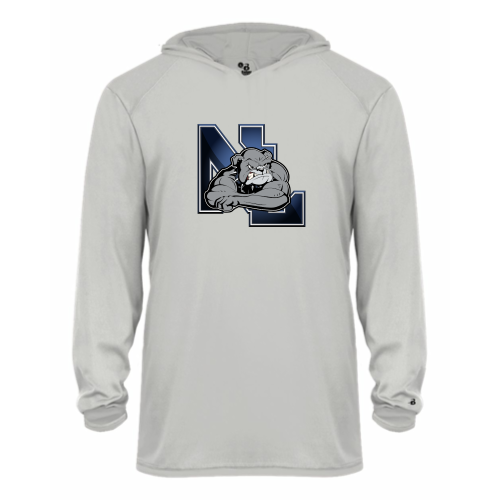 Load image into Gallery viewer, Northern Lehigh Wrestling - Youth LS Performance Tee with Hood
