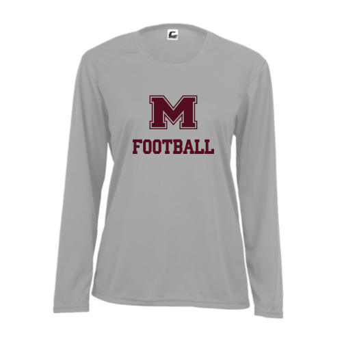 Load image into Gallery viewer, Milford Football - Ladies LS Performance Tee
