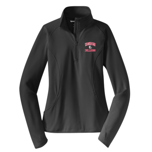 WB Youth Football -  Ladies Sport Wicking 1/4 Zip Pullover - Grey