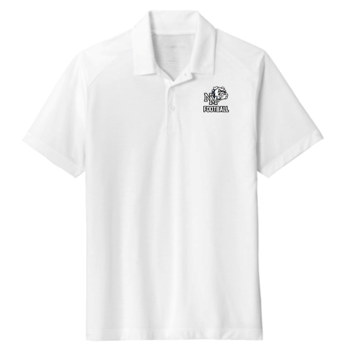 North Mason Football -  Sport-Tek PosiCharge Tri-Blend Wicking Polo White