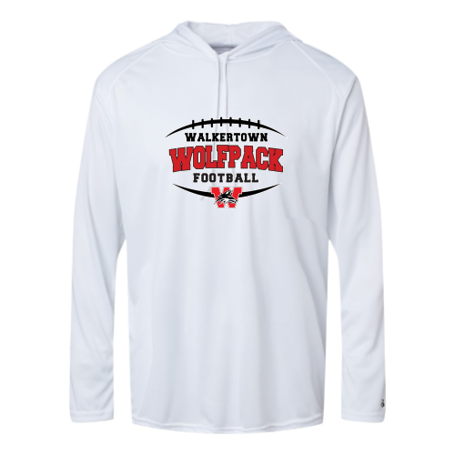 Walkertown HS - Adult LS Performance Tee with Hood